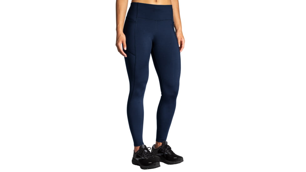 Brooks Moment Tight - Womens, Navy, XS, 221586451.020