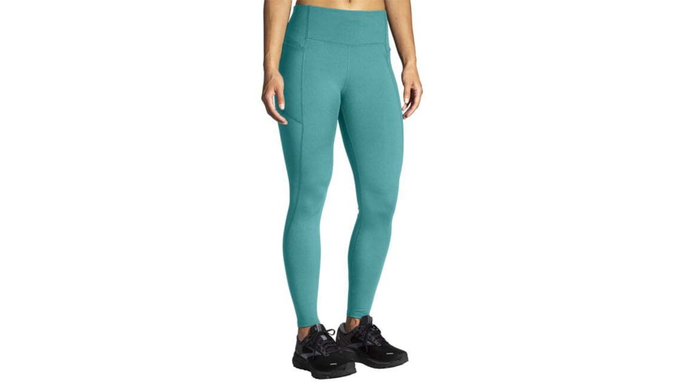 Brooks Moment Tight - Womens, Nile Green, L, 221586336.035