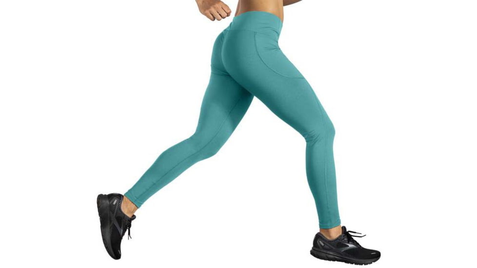 Brooks Moment Tight - Womens, Nile Green, L, 221586336.035