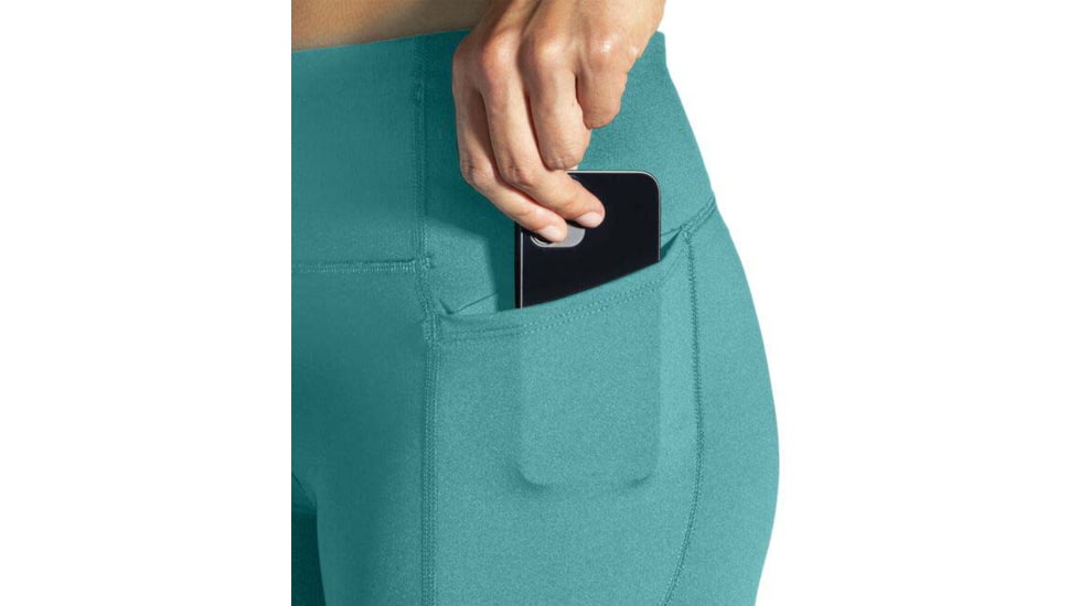 Brooks Moment Tight - Womens, Nile Green, L, 221586336.035