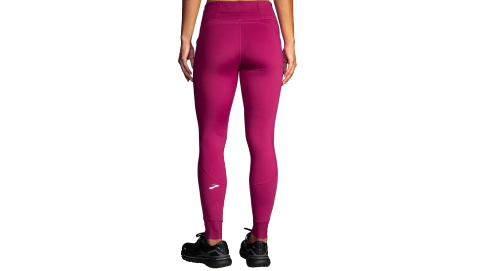 Brooks Momentum Thermal Tight - Womens, Dk Mauve, Medium, 221501668.030