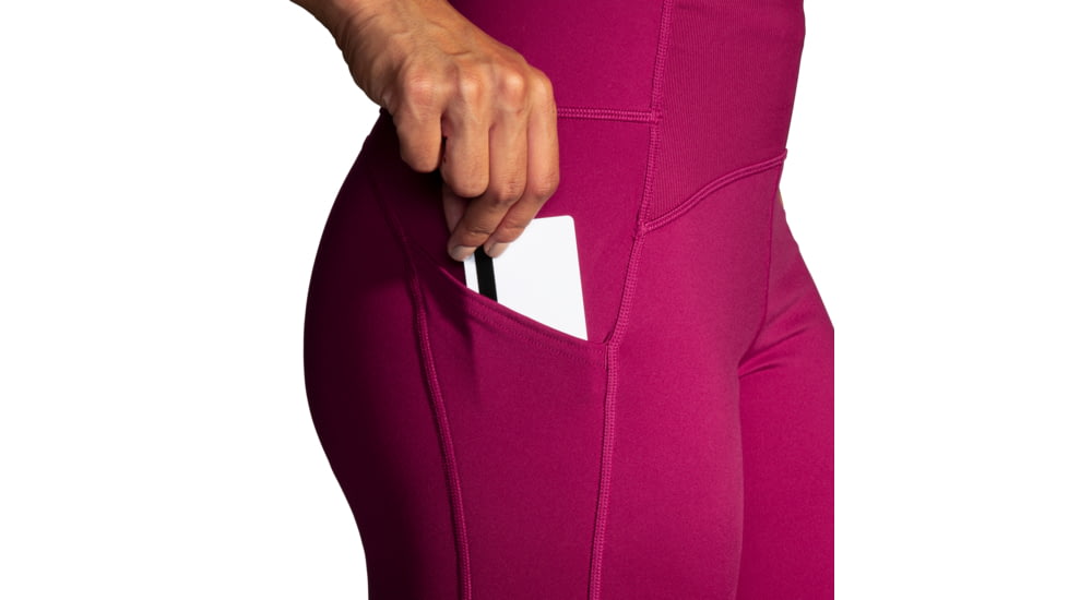 Brooks Momentum Thermal Tight - Womens, Dk Mauve, Medium, 221501668.030