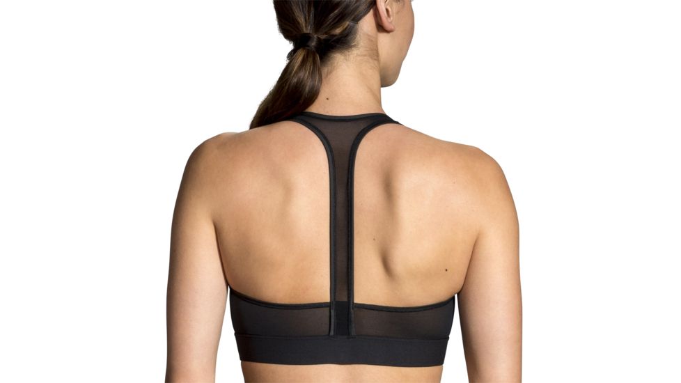 Brooks Moving Comfort FastForward Zip Bra - Womens, Black, XL, 300637001.04