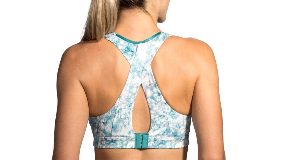 Brooks Moving Comfort Juno Bra - Womens, Mint Marble, 30-D, 350071379.0301D