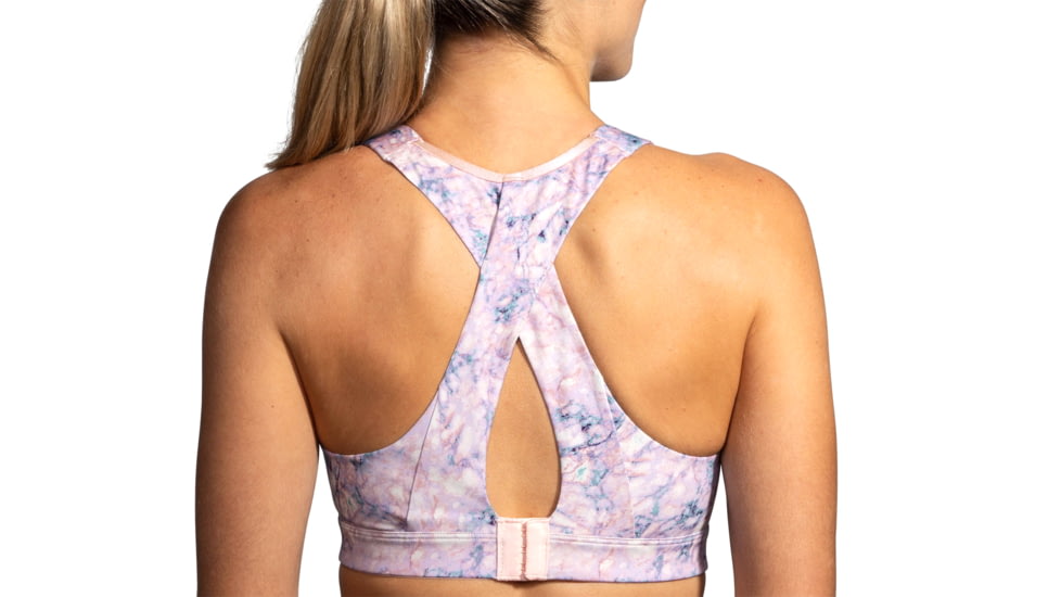 Brooks Moving Comfort Juno Bra - Womens, Quartz Marble, 40-B, 350071609.0401B