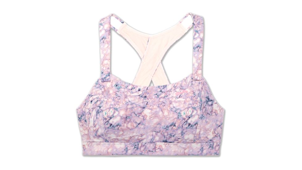 Brooks Moving Comfort Juno Bra - Womens, Quartz Marble, 40-B, 350071609.0401B