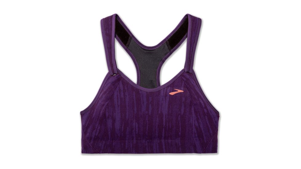 Brooks Moving Comfort Rebound Racer Bra - Womens, Berry Jacquard, 36-DD, 350037512.0362D