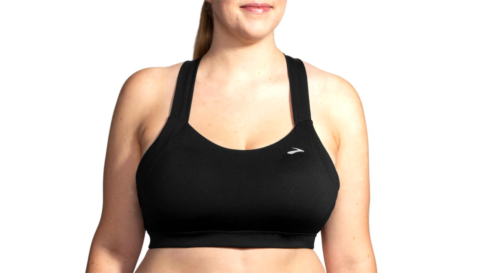 Brooks Moving Comfort UpLift Crossback Bra - Womens, Black, L, 300616001.035