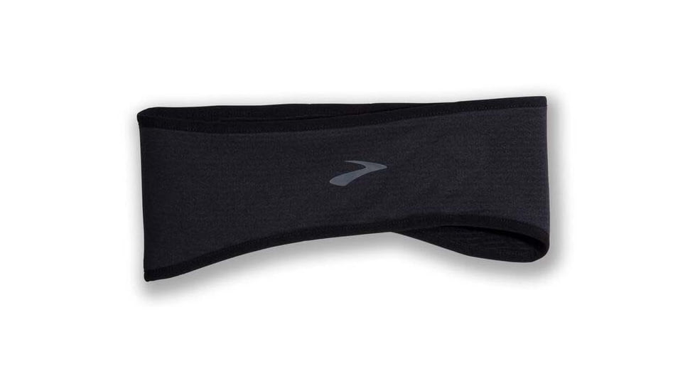 Brooks Notch Thermal Headband, Black, OSFA, 280440001.010