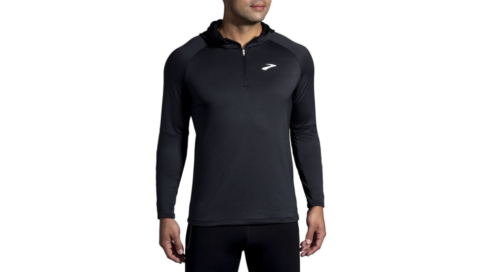 Brooks Notch Thermal Hoodie 2.0 - Mens, Large, Black, 211402001.035