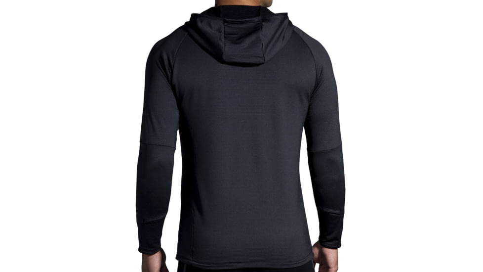 Brooks Notch Thermal Hoodie 2.0 - Mens, Large, Black, 211402001.035