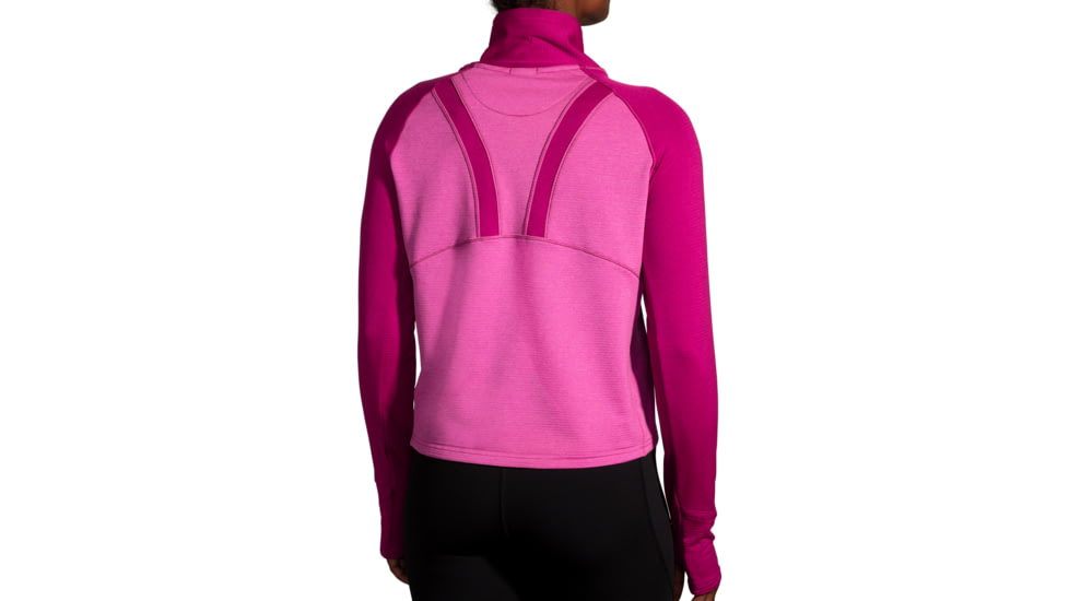 Brooks Notch Thermal Long Sleeve 2.0 - Womens, Htr Frosted Mauve/Mauve, Large, 221567636.04