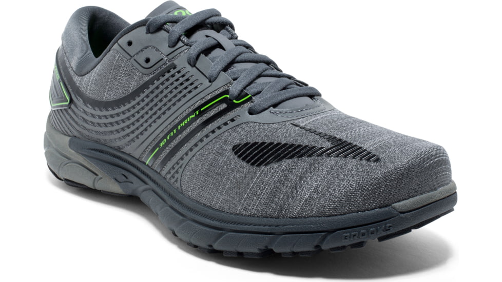 Brooks Pure Cadence 6 Road Running Shoe - Men's -Castle Rock/Blk/Green-Medium-8