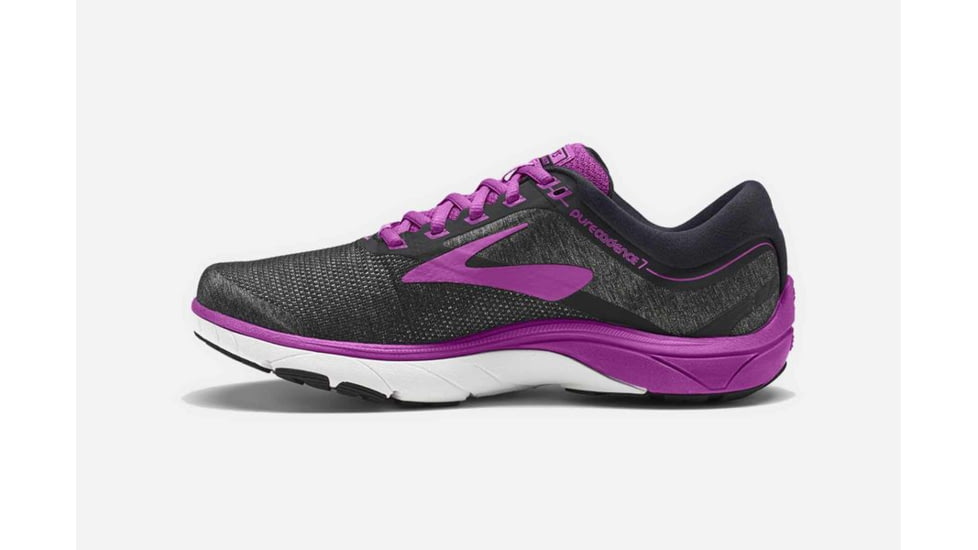 Brooks PureCadence 7 Womens Road Running Shoes, Black/Purple/Multi, 11.5 US, Medium, 1202611B023.115