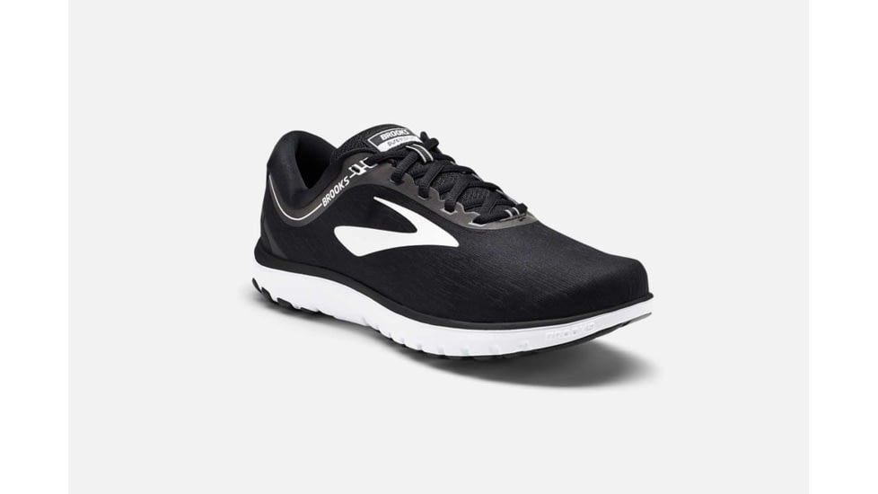 Brooks PureFlow 7 Mens Road Running Shoes, Black/White, 9.5 US, Medium, 1102751D048.095