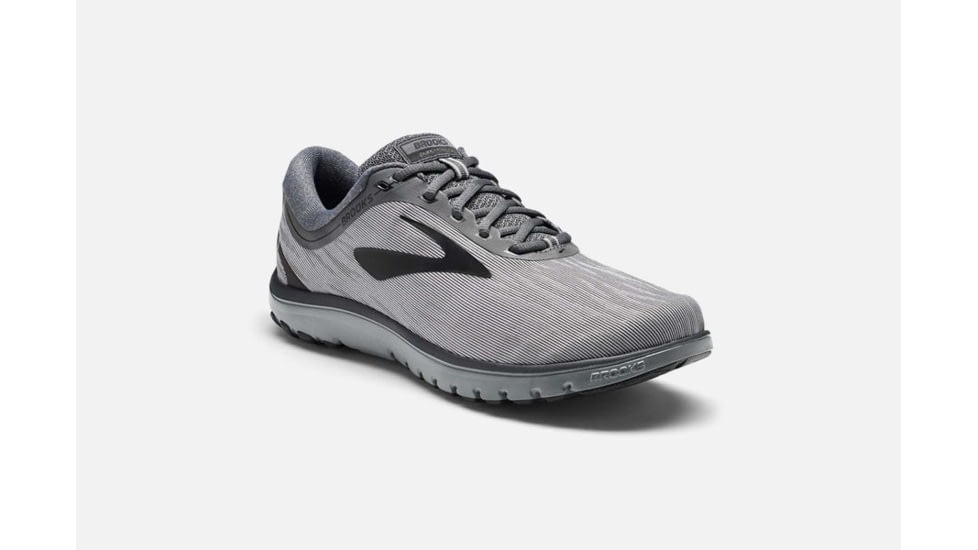 Brooks PureFlow 7 Mens Road Running Shoes, Grey/Grey/Black, 14 US, Medium, 1102751D056.140