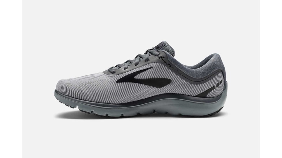 Brooks PureFlow 7 Mens Road Running Shoes, Grey/Grey/Black, 14 US, Medium, 1102751D056.140