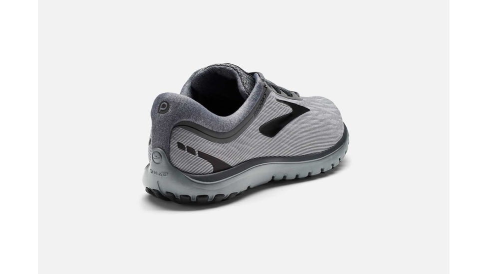 Brooks PureFlow 7 Mens Road Running Shoes, Grey/Grey/Black, 14 US, Medium, 1102751D056.140