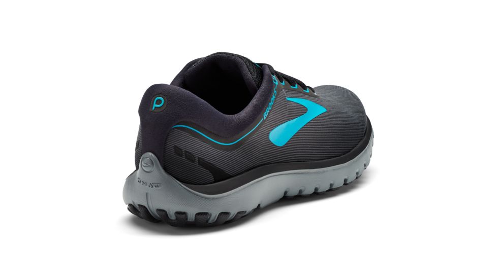 Brooks PureFlow 7 Women's Road Running Shoe, Grey/Black/Green, 120262 067