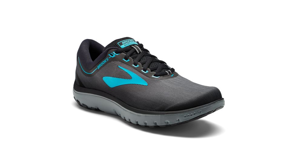 Brooks PureFlow 7 Women's Road Running Shoe, Grey/Black/Green, 120262 067