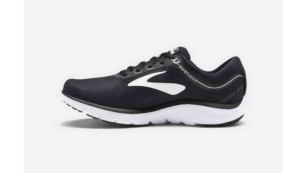 Brooks PureFlow 7 Womens Road Running Shoes, Black/White, 5.5 US, Medium, 1202621B048.055