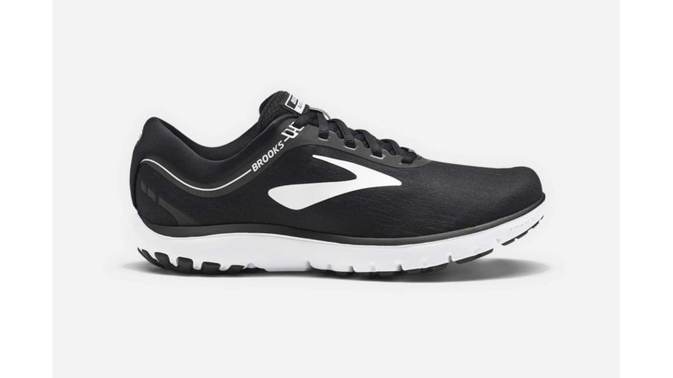 Brooks PureFlow 7 Womens Road Running Shoes, Black/White, 5.5 US, Medium, 1202621B048.055
