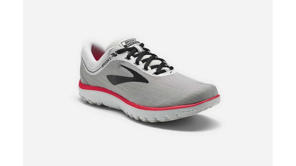Brooks PureFlow 7 Womens Road Running Shoes, Grey/Black/Pink, 7.5 US, Medium, 1202621B078.075