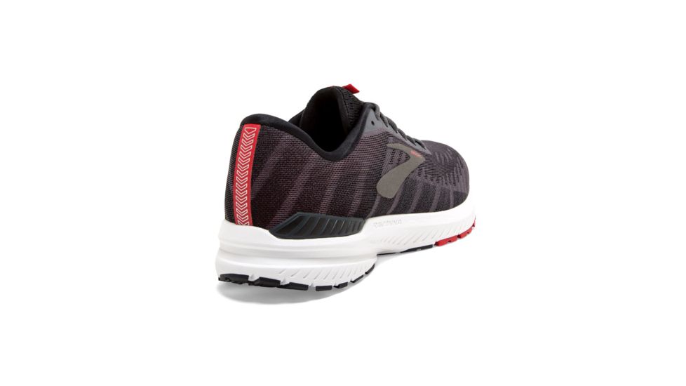 Brooks Ravenna 10 - Mens, Ebony/Black/Red, Medium, 11.5, 1102981D066.115