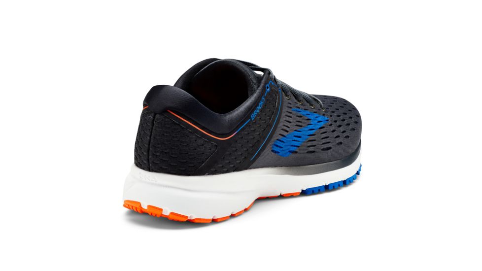 Brooks Ravenna 9 Men's Road Running Shoe, Ebony/Blue/Orange, 110280 025