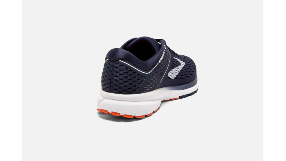Brooks Ravenna 9 Mens Road Running Shoes, Navy/White/Orange, 8.5 US, Medium, 1102801D471.085
