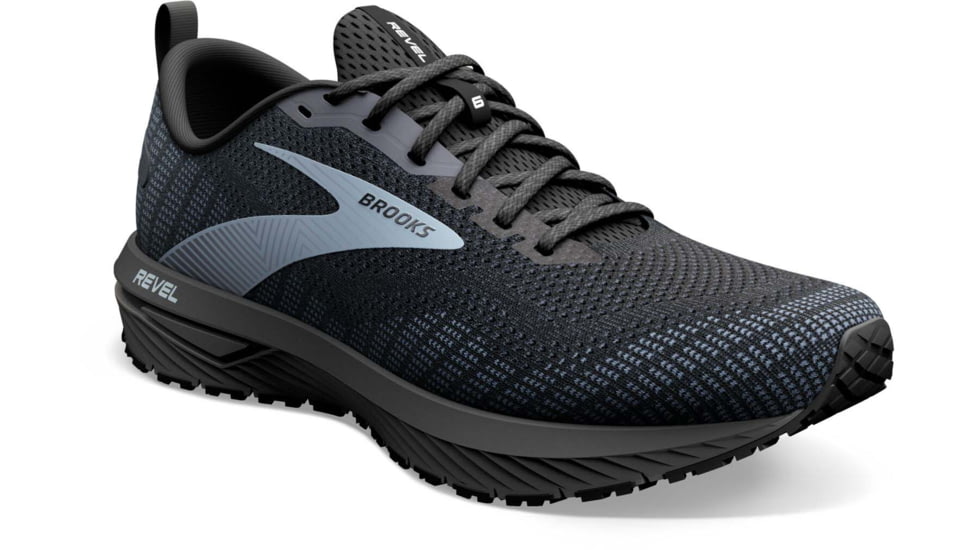 Brooks Revel 6 Running Shoes - Mens, Black/Blackened Pearl/Grey, 7.0, 1103981D072.070