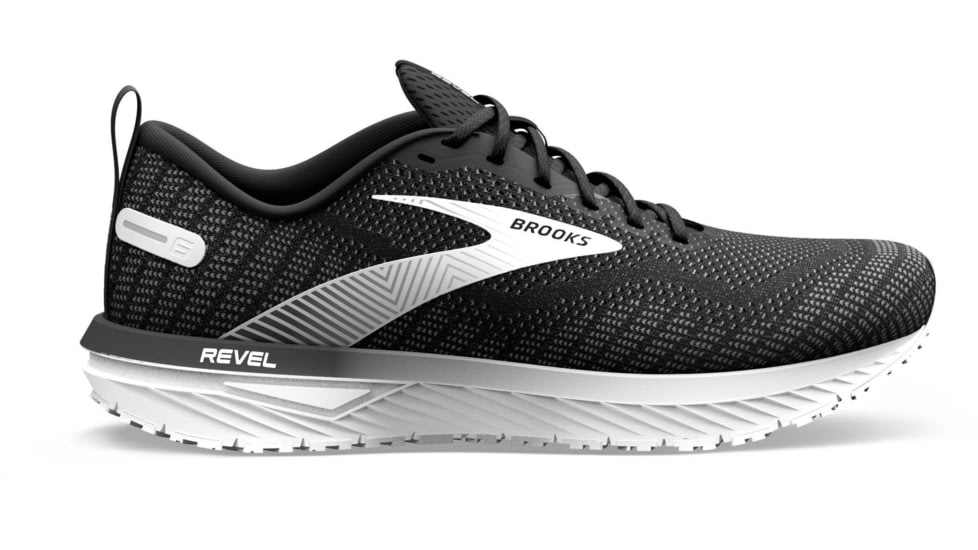 Brooks Revel 6 Running Shoes - Mens, Black/Blackened Pearl/White, 11.0, 1103981D012.110