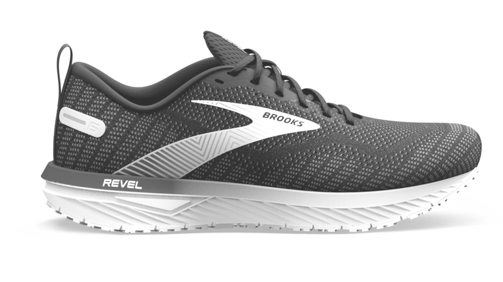 Brooks Revel 6 Running Shoes - Mens, Blackened Pearl/Blue, 8.0, 1103981D066.080