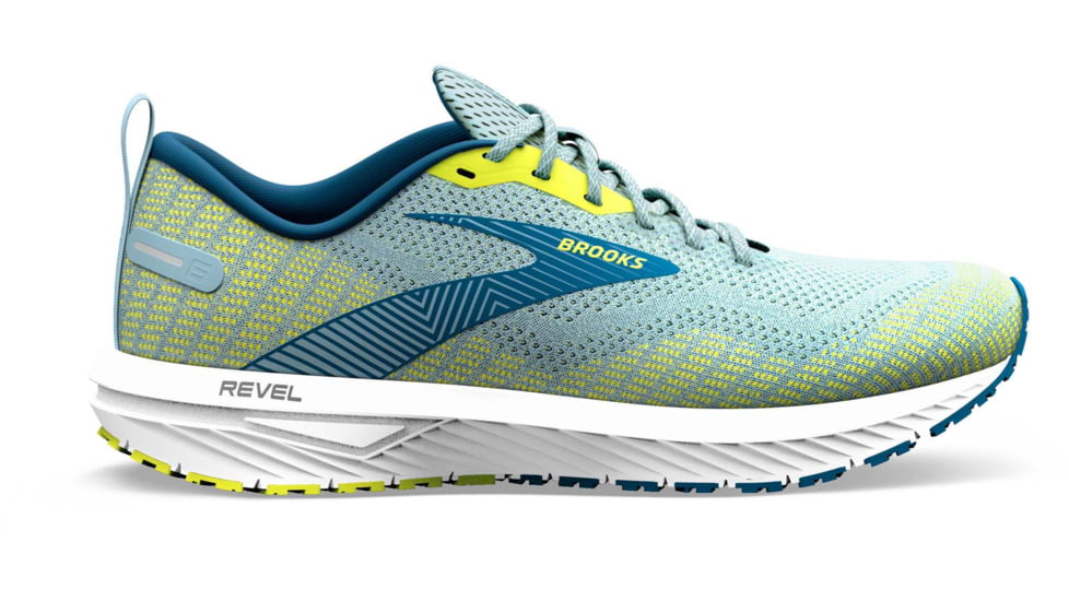 Brooks Revel 6 Running Shoes - Mens, Light Blue/Nightlife, 8.0, 1103981D437.080