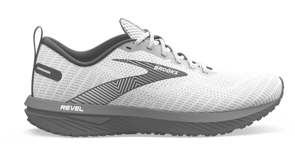 Brooks Revel 6 Running Shoes - Mens, White/Black, 11.5, 1103981D121.115