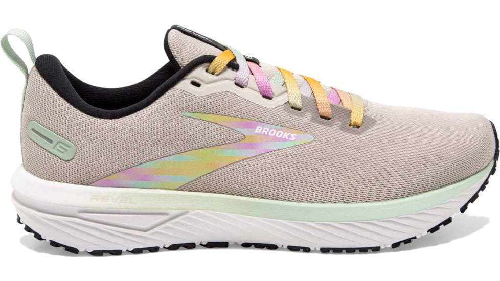 Brooks Revel 6 Running Shoes - Mens, White/Silver Lining/Black, 12.0, 1103981D185.120