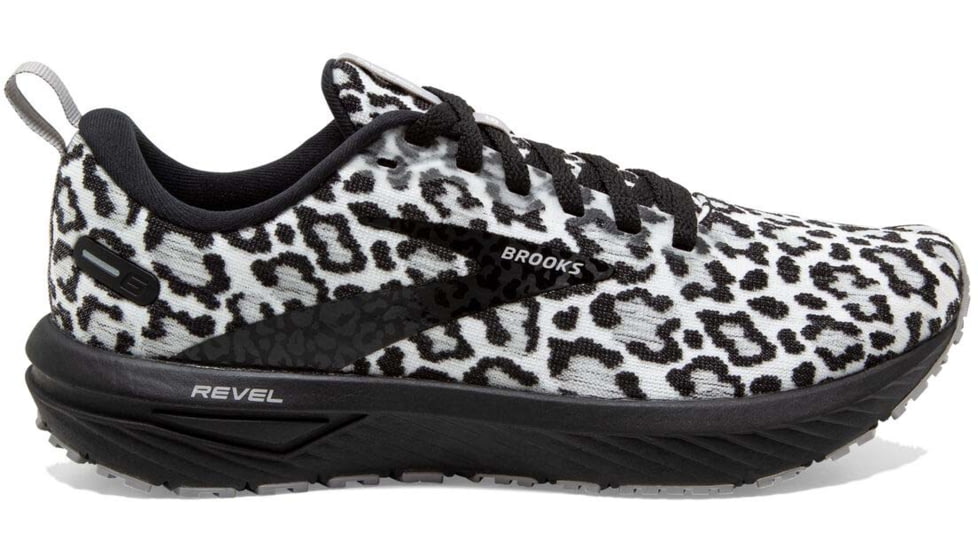 Brooks Revel 6 Running Shoes - Womens, Medium, Black/Alloy/White, 6.5, 1203861B058.065