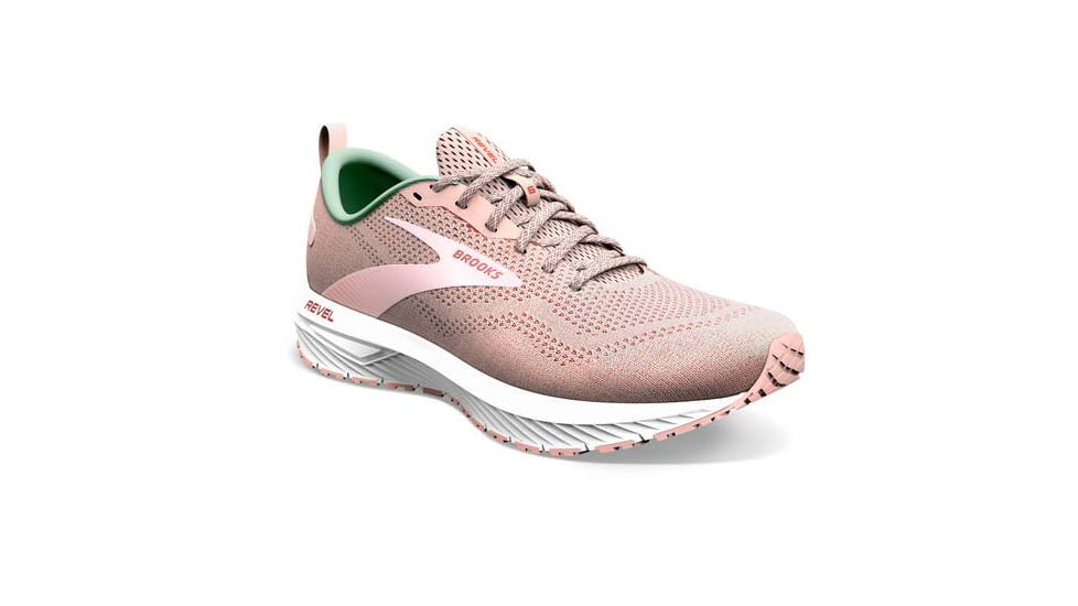 Brooks Revel 6 Running Shoes - Womens, Medium, Peach Whip/Pink, 10.5, 1203861B662.105