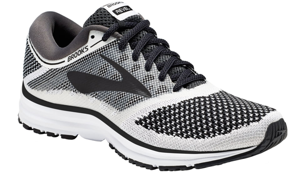 Brooks Revel Road Running Shoe - Women's-White/Anthracite/Black-Medium-11