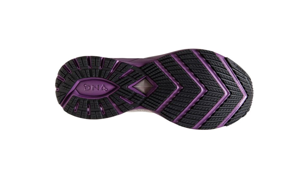 Brooks Ricochet 2 Road Running Shoe - Womens, Grey/Cantaloupe/Grape, 7.5B, 1203031B026.075