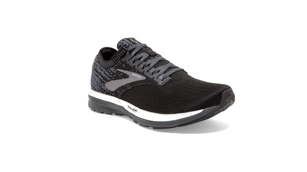 Brooks Ricochet - Womens, Black/Black/Ebony, Medium, 10.0, 1202821B057.100