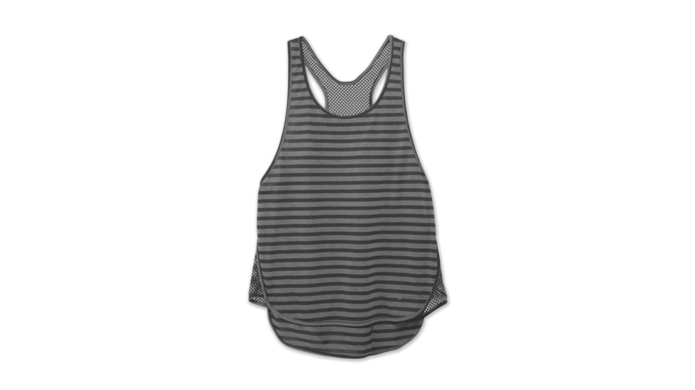 Brooks Ritual Womens Tank Top, Multi Alpha Stripe/Black, Extra Large, 221265-MLTA-ST-BLK-XL