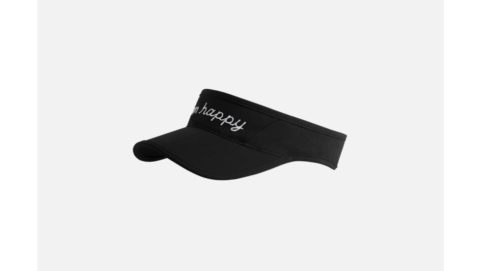 Brooks Run Happy Sherpa Visor, Black, One Size 280356-Black-OSFA