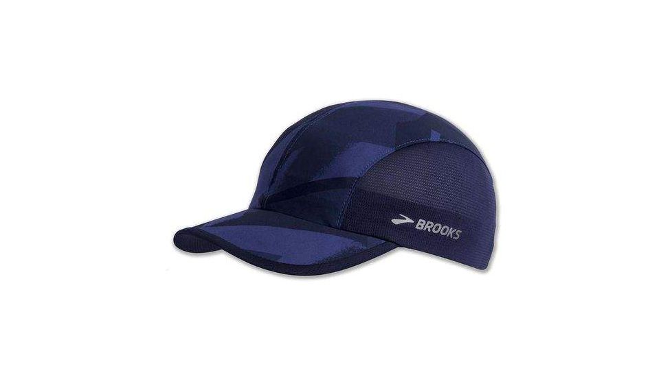 Brooks Run-Thru Hat, Navy Eclipse/Navy, One Size Fits All, 280381487.010