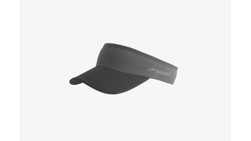 Brooks Run-Thru Visor, Asphalt/Black, One Size 280382-Asphalt/Black-OSFA