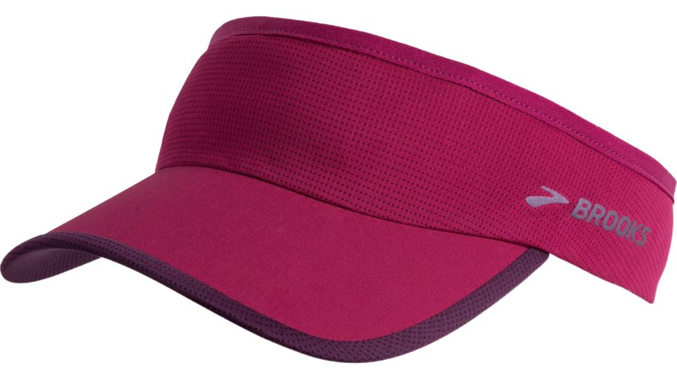 Brooks Run-Thru Visor, Plum/Iris, One Size Fits All, 280382516.010