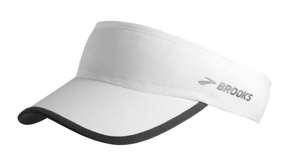 Brooks Run-Thru Visor, White, One Size, 280382-White-OSFA