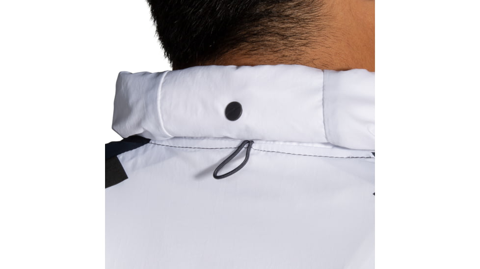 Brooks Run Visible Convertible Jacket - Mens, White/Asphalt/Nightlife, L, 211406134.035