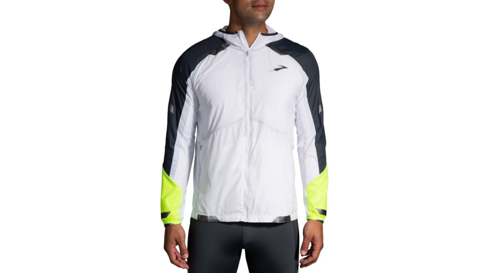 USED Brooks Run Visible Convertible Jacket - Men's, White/Asphalt/Nightlife, XL, 211406134.040, EDEMO1
