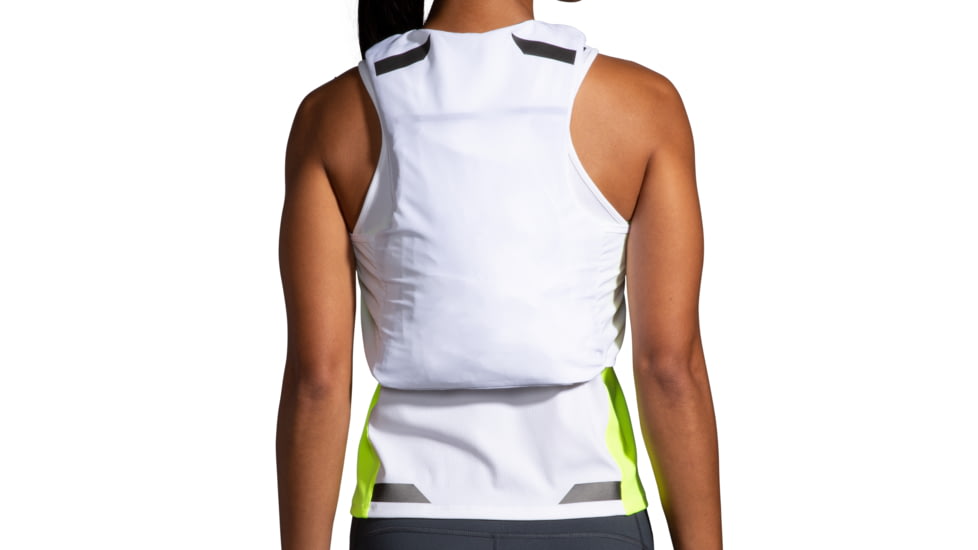 Brooks Run Visible Convertible Jacket - Womens, White/Asphalt/Nightlife, XS, 221560134.020